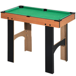 Mesa multi-jogos 4 em 1 matraquilho para crianças mesa de bilhar mesa de ping-pong e hóquei de mesa 87x43x73 cm madeira e preto