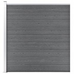 Painel de vedação para jardim 175x186 cm WPC cinzento - Imagen 1