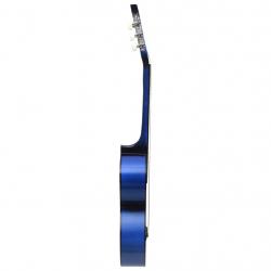 Guitarra clássica para iniciantes 4/4 39" madeira de tilia azul - Imagen 3