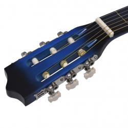Guitarra acústica cutaway com equalizador e 6 cordas azul - Imagen 4