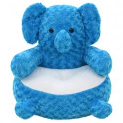 Elefante de peluche azul - Imagen 1