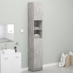 Armário casa banho 32x25,5x190 cm contraplacado cinza cimento - Imagen 1