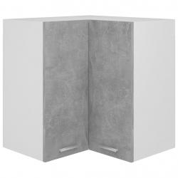 Armário de canto parede 57x57x60 contraplacado cinza cimento - Imagen 1