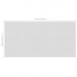 Película p/ piscina PE solar flutuante 732x366 cm cinzento - Imagen 3