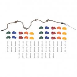 Pedras de escalada com corda 25 pcs multicolorido - Imagen 1