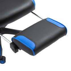 Vinsetto Cadeira de escritorio gaming ergonômica Altura ajustável Encosto ajustável Azul - Imagen 4