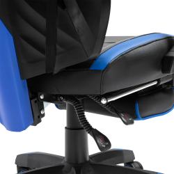 Vinsetto Cadeira de escritorio gaming ergonômica Altura ajustável Encosto ajustável Azul - Imagen 7
