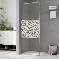 Divisória de chuveiro 115x195 cm vidro ESG design pedras - Imagen 1