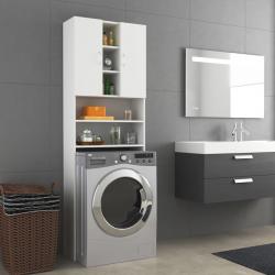 Armário para máquina de lavar 64x25,5x190 cm branco - Imagen 1
