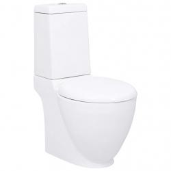 Sanita WC redonda cerâmica c/ descarga água inferior branco - Imagen 1