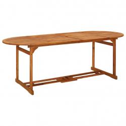 Mesa de jantar p/ jardim 220x90x75 cm madeira de acácia maciça - Imagen 1