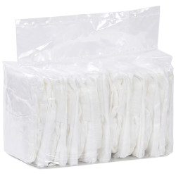 Fraldas descartáveis para cães machos 48 unidades super absorventes antifugas para cães tamanho m