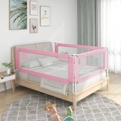 Barra de segurança p/ cama infantil tecido 200x25 cm rosa - Imagen 1