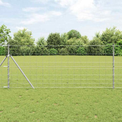 Cerca de campo prateado