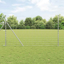 Cerca de campo prateado