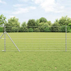 Cerca de campo prateado