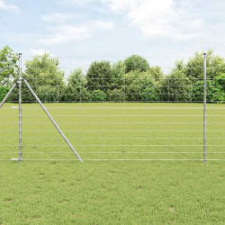 Cerca de campo prateado