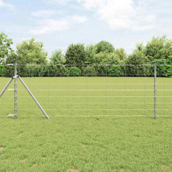 Cerca de campo prateado