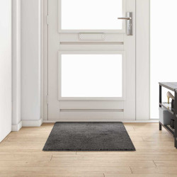 Runner de carpete cinzeto 80 x 150 cm 100% polipropileno tuft