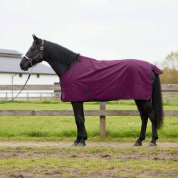 Cobertor de cavalo verde escuro e preto 135 cm poliéster