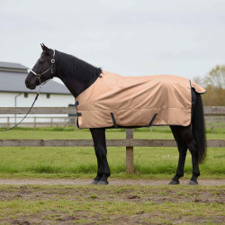Cobertor de cavalo cappuccino 145 cm poliéster