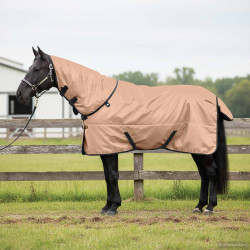 Cobertor de cavalo cappuccino 105 cm poliéster