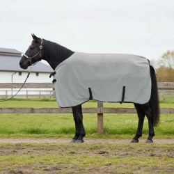 Cobertor de cavalo cinza claro total e rosa 105 cm poliéster