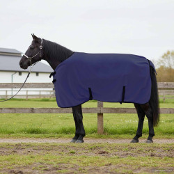 Cobertor de cavalo azul marinho 75 cm poliéster