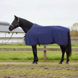 Cobertor de cavalo azul marinho 145 cm poliéster