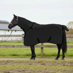 Cobertor de cavalo preto 75 cm poliéster