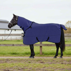 Cobertor de cavalo azul marinho 145 cm poliéster