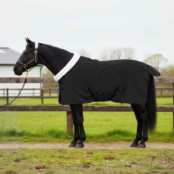 Cobertor de cavalo preto 75 cm fleece polar