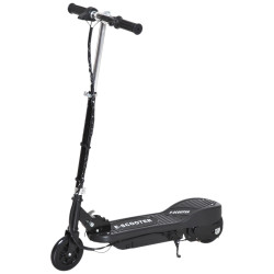 Trotinete elétrica para crianças + 7 anos trotinete dobrável com altura ajustável 24v bateria recarregável velocidade até 12 km/h e carga 50 kg 74x36x82,5-92,5 cm preto