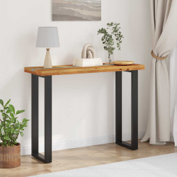 Aparador castanho 100 x 35 x 75 cm madeira de teca sólida