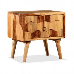 Mesa de cabeceira com 1 gaveta madeira de sheesham maciça - Imagen 1