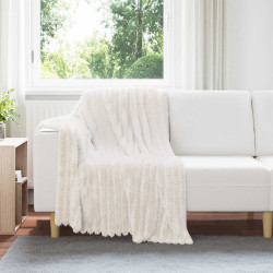 Cobertor creme 150 x 130 cm lã