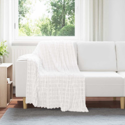 Cobertores de sofá 6 unid. branco 150 x 130 cm 2.75 lã