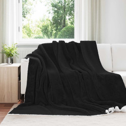 Cobertor preto 240 x 270 cm 3.17 lã