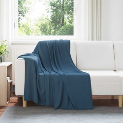 Cobertor azul marinho 170 x 130 cm lã