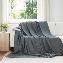 Cobertores de sofá 6 unid. cinza escuro 240 x 220 cm 4.44 lã