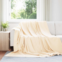 Cobertores de sofá 6 unid. creme 240 x 220 cm 4.28 lã