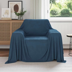 Cobertores de sofá 6 unid. azul marinho 210 x 140 cm 2.44 lã