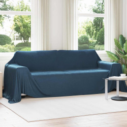 Cobertores de sofá 6 unid. azul marinho 350 x 270 cm 8.09 lã