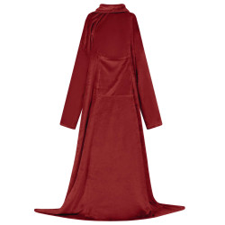 Sweatshirt manta vermelho bordeaux f flanela