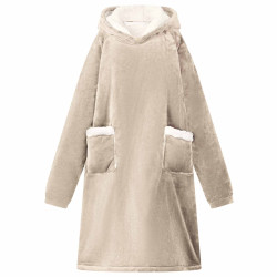 Sweatshirt manta bege m fleece e flanela