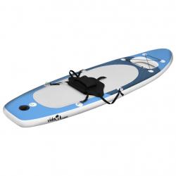 Conjunto prancha de paddle SUP insuflável 360x81x10 cm azul mar - Imagen 2