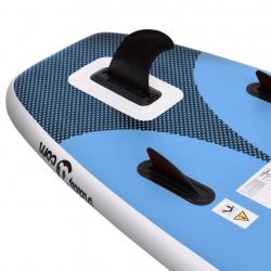 Conjunto prancha de paddle SUP insuflável 360x81x10 cm azul mar - Imagen 6