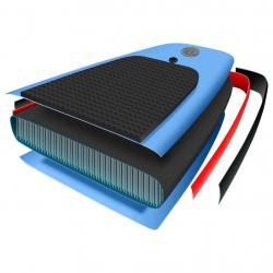 Conjunto prancha de paddle SUP insuflável 360x81x10 cm azul mar - Imagen 9