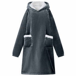 Sweatshirt manta azul marinho l fleece e flanela