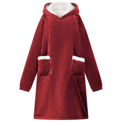 Sweatshirt manta vermelho bordeaux m fleece e flanela